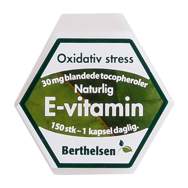 E-Vitamin Berthelsen 30 mg 150 kapsler